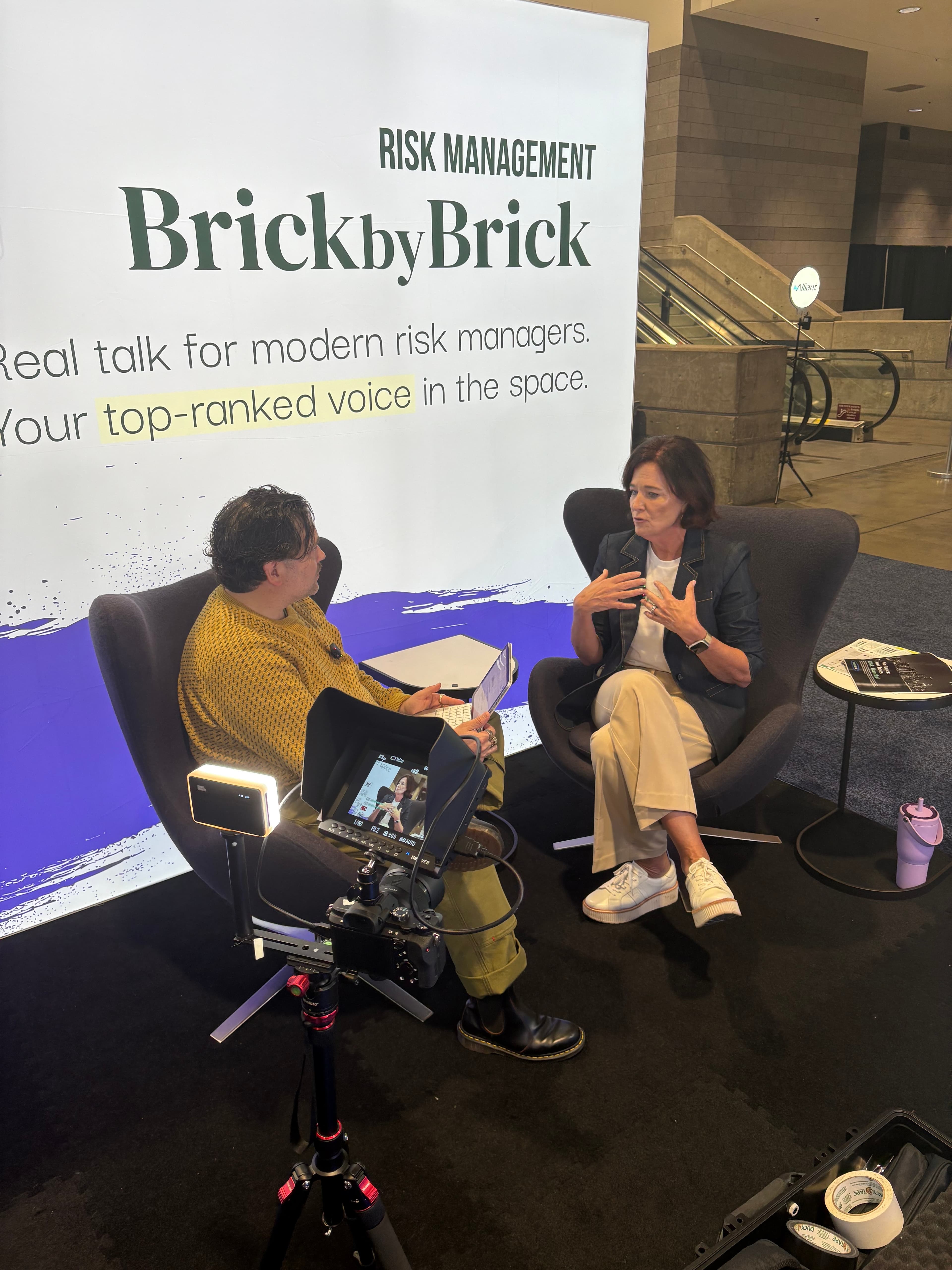 Recording setup at conference