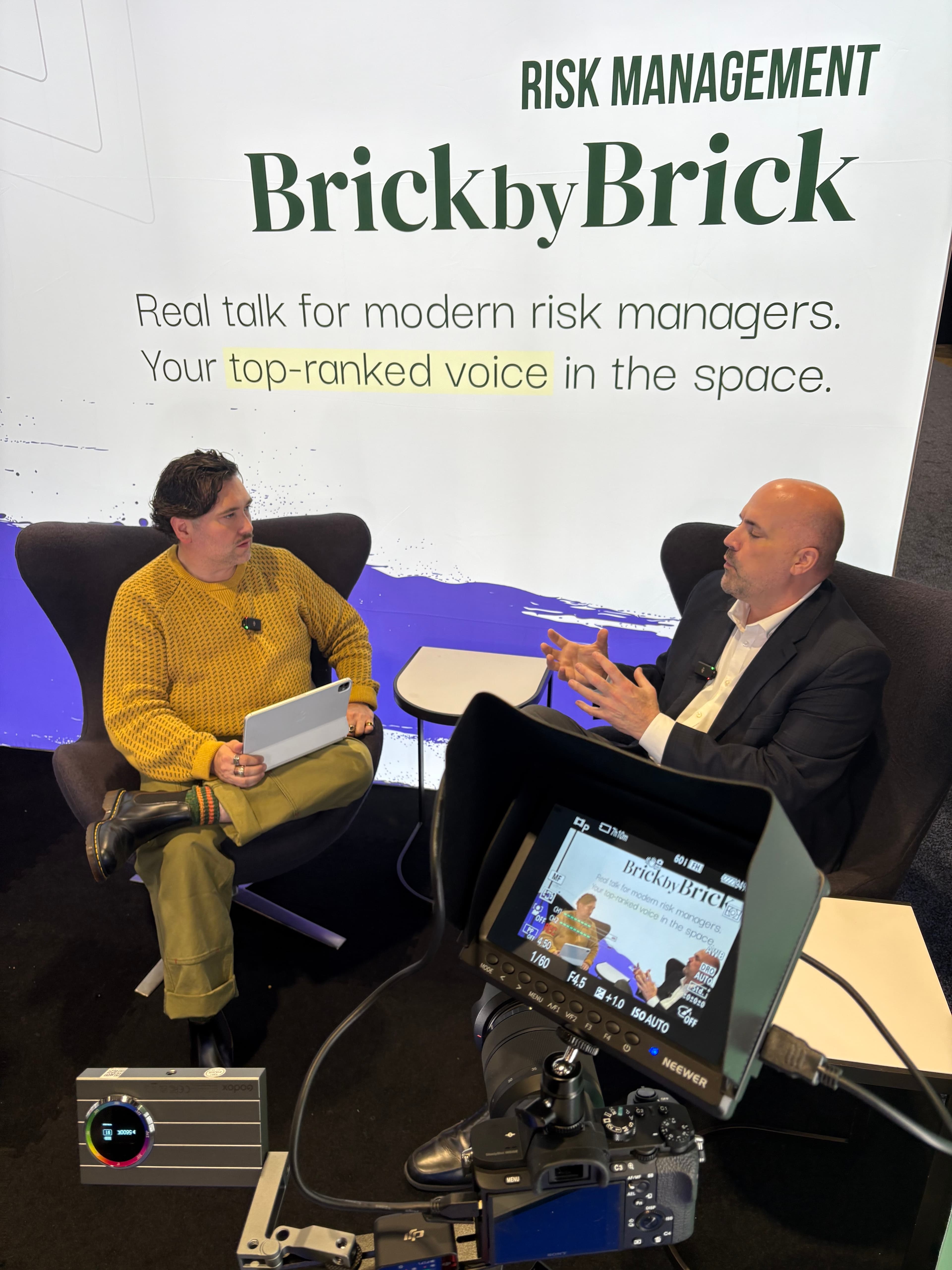 Jason interviewing guest