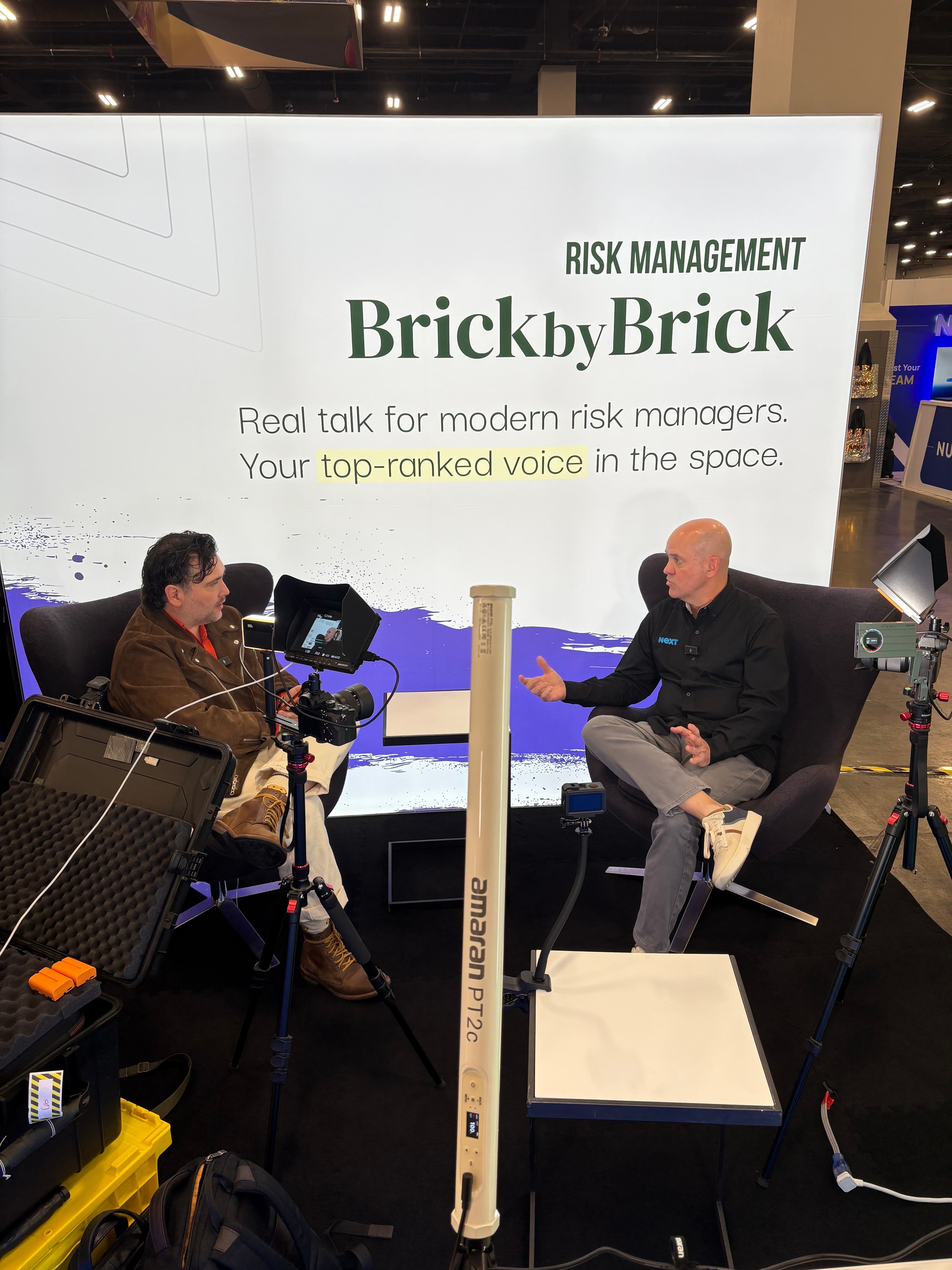 Interview at trade show