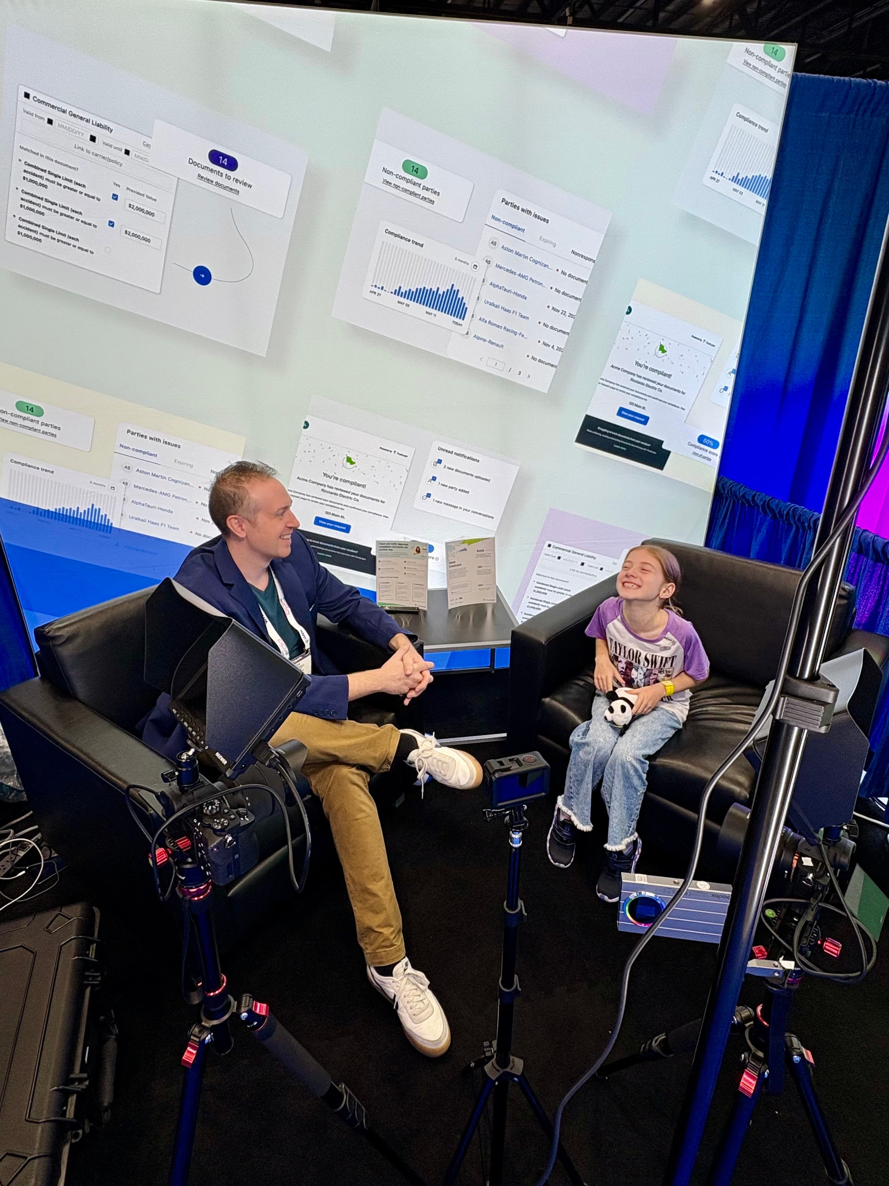 Special guest at the booth